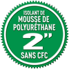 2 pouces d'isolation