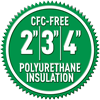 2,3,4 inches insulation