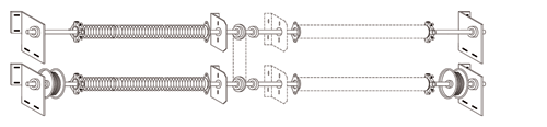 Système de ressorts à double rangées